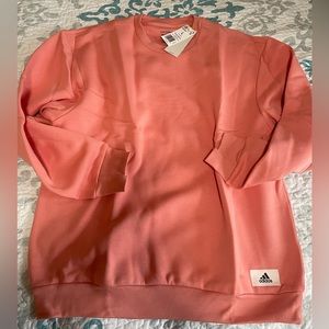 Adidas Men’s Sweatshirt; NWT; Large Salmon Color